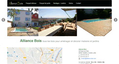 Desktop Screenshot of alliance-bois.com